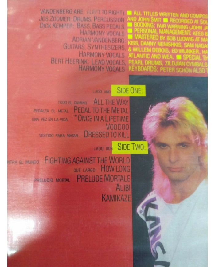 Adrian Vandenberg Alibi MEXICO Edition 1985 - LP Vinilo 12" VG/VG - 3T