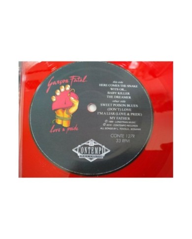 Garcon Fatal Love & Pride Italia Edition - LP 12" Vinilo Rojo VG+/VG+ - 5T