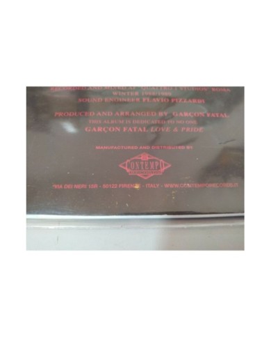Garcon Fatal Love & Pride Italia Edition - LP 12" Vinilo Rojo VG+/VG+ - 5T