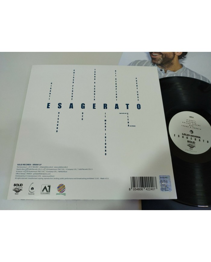 Lelio Morra Esagerato 2018 - LP Vinilo 12" VG+/VG+ - 3T