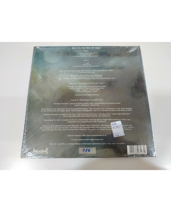 Quest of Aidance Dark Are the Skies at Hand Limnited 086/500 LP Vinilo 10" - 3T