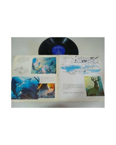 Bambi Walt disney Banda Sonora y Cuento Castellano 1970 LP Vinilo 12" G+/G+ 2T