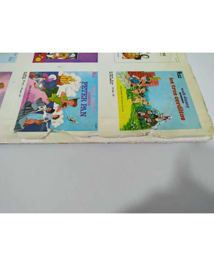 Bambi Walt disney Banda Sonora y Cuento Castellano 1970 LP Vinilo 12" G+/G+ 2T