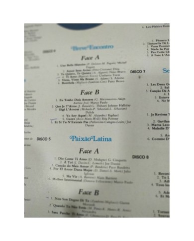 Os Maiores Exitos Europa Latina Box - 8 x LP 12" Vinilo VG/VG - 3T