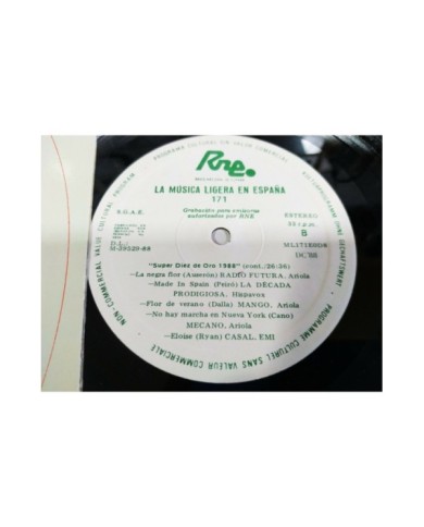 RNE Promocional White Label Tino Casal Mecano Hombres G LP 12" Vinilo VG/VG - 3T