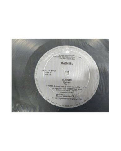 Haendel Salomon Oratorio 1977 Spain Ed Box 3 x LP + Libreto 12" Vinilo VG/VG 3T