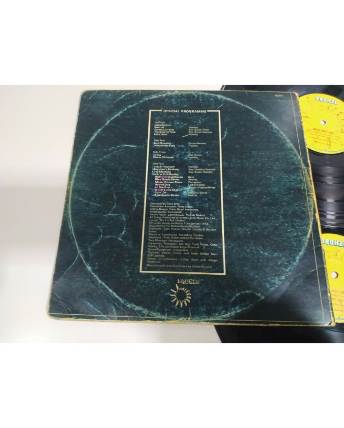 Uriah Heep Live 1973 Bronze EU Edition - 2 x LP Vinilo 12" G+/G+ - 3T