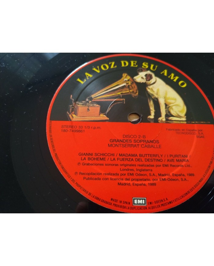 Grandes Tenores Sopranos Pavarotti Callas Caballe - 5 x LP Vinilo 12" VG/VG - 3T