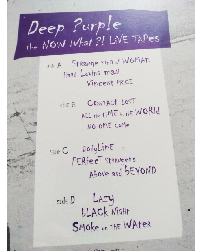 Deep Purple The Now What ?! Live Tapes 2013 - 2 x LP Vinilo 12" Nuevo - 3T