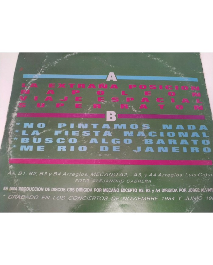 Mecano Lo Ultimo de Mecano 1986 CBS Spain Edition - LP Vinilo 12" G/VG - 3T