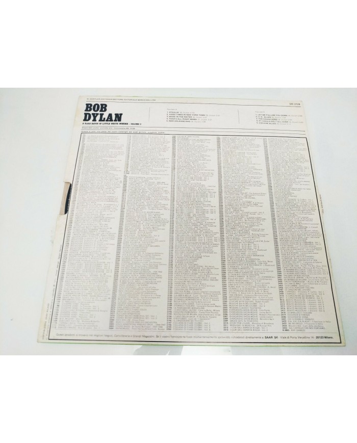 Bob Dylan A Rare Batch of Little White Wonder 1974 - LP Vinilo 12" VG/VG - 3T