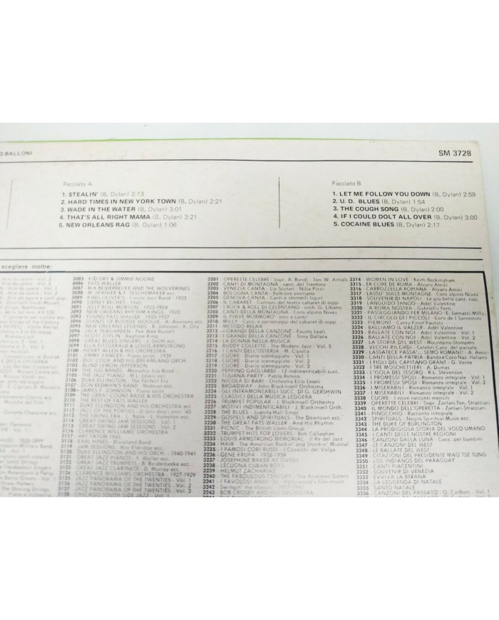 Bob Dylan A Rare Batch of Little White Wonder 1974 - LP Vinilo 12" VG/VG - 3T