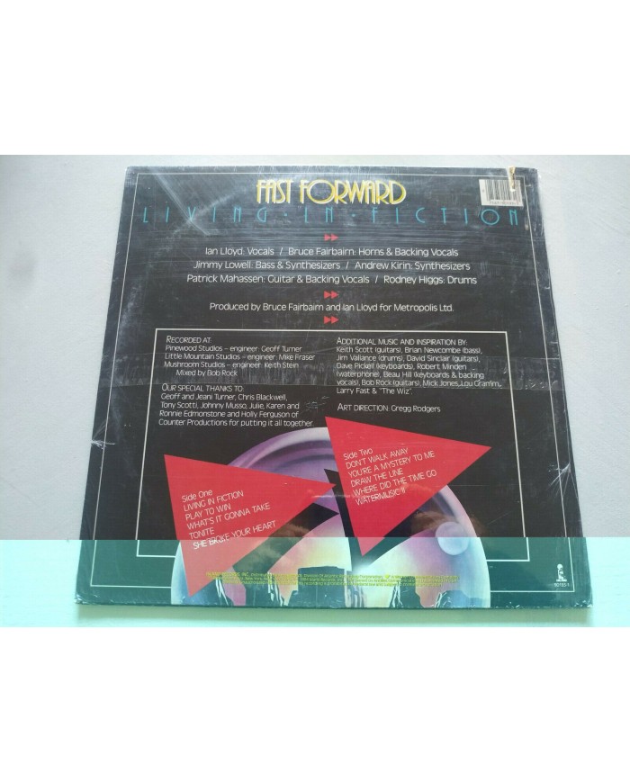 Fast Forward Living In Fiction 1984 Island USA Edition - LP Vinilo 12" Nuevo Am