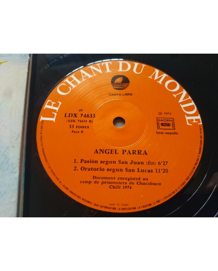 Angel Parra La Pasion Selon Saint Jean 1976 France Edition - LP Vinilo 12" VG/VG