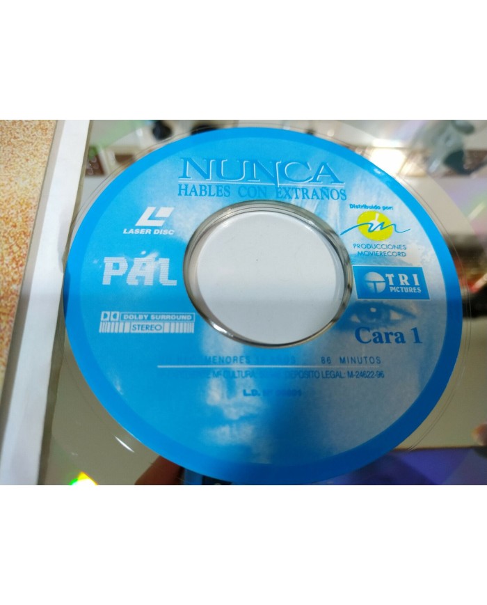 Nunca Hables con Extra?os Antonio Banderas Rebecca Demornay Laserdisc LD ESPA?OL Nunca Hables con Extra?os Antonio Banderas Rebecca Demornay Laserdisc LD ESPA?OL