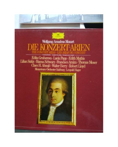 Mozart The Concert Arias Deutsche 1983 Box 5 x LP + Libreto 12" Vinilo VG/VG