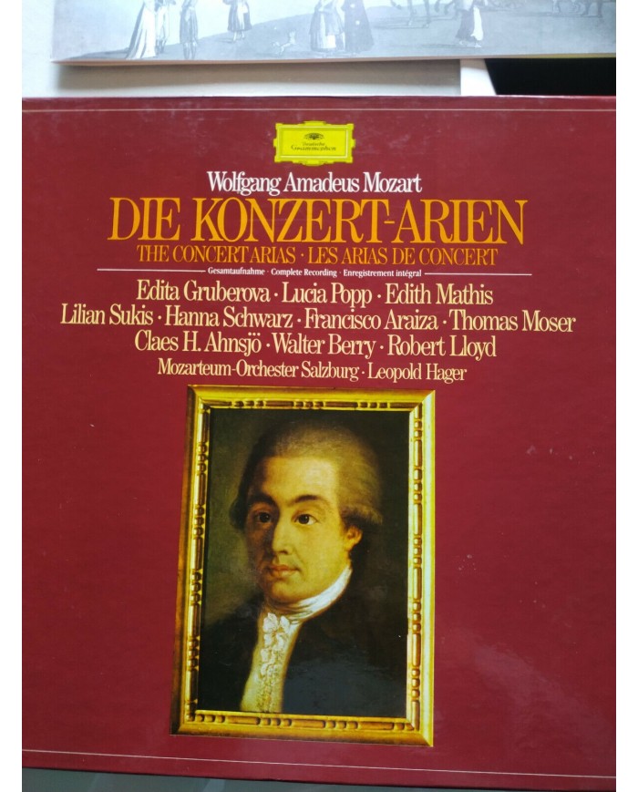 Mozart The Concert Arias Deutsche 1983 Box 5 x LP + Libreto 12" Vinilo VG/VG