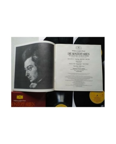 Mozart The Concert Arias Deutsche 1983 Box 5 x LP + Libreto 12" Vinilo VG/VG