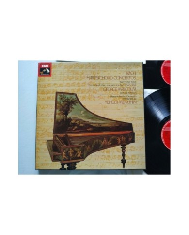 Bach Harpsichord Concertos EMI 1974 UK Edt Box 3 x LP + Libreto 12" Vinilo VG/VG