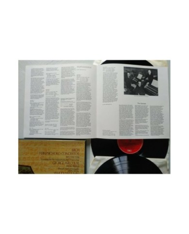 Bach Harpsichord Concertos EMI 1974 UK Edt Box 3 x LP + Libreto 12" Vinilo VG/VG