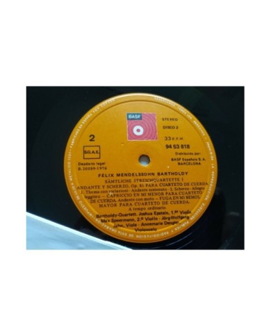 Mendelssohn Cuartetos Para Cuerda BASF 1974 Box 4x LP + Libreto 12" Vinilo VG/VG