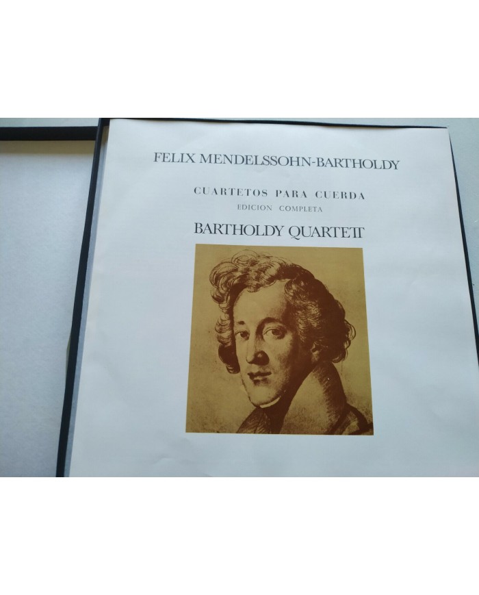 Mendelssohn Cuartetos Para Cuerda BASF 1974 Box 4x LP + Libreto 12" Vinilo VG/VG