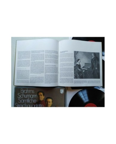 Quartetto Italiano Brahms Schumann 1971 Box 3 x LP + Libreto 12" Vinilo VG/VG