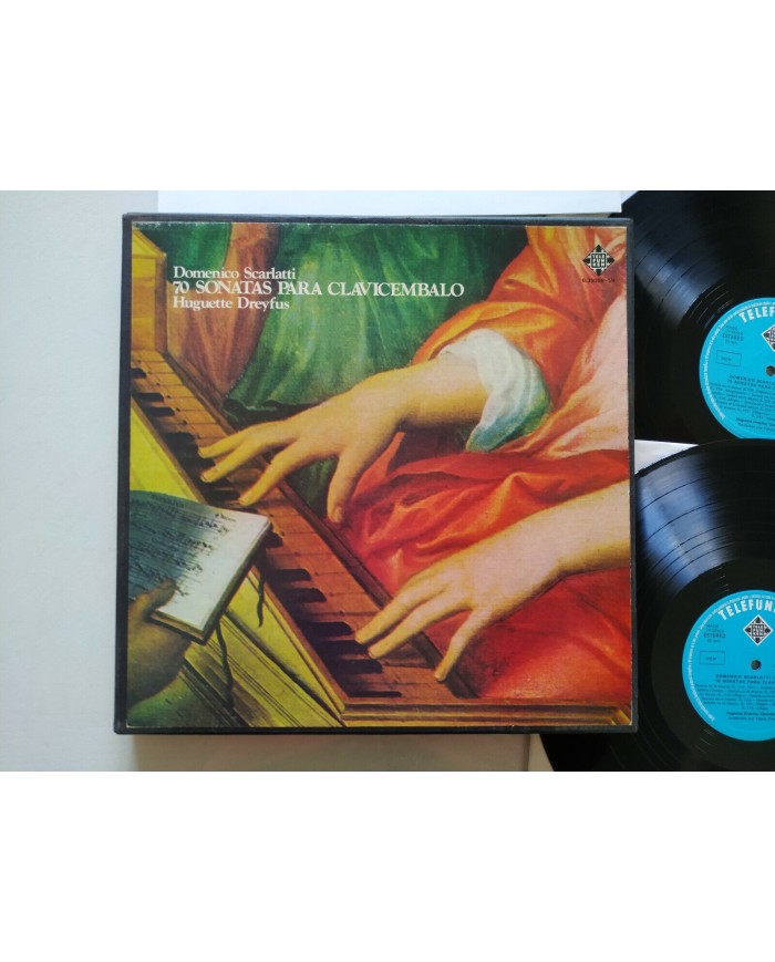 Domenico Scarlatti 70 Sonatas Clavicembalo Box 4 x LP + Libreto 12" Vinilo VG/VG
