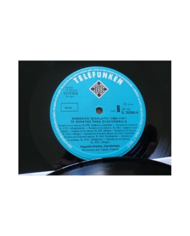 Domenico Scarlatti 70 Sonatas Clavicembalo Box 4 x LP + Libreto 12" Vinilo VG/VG