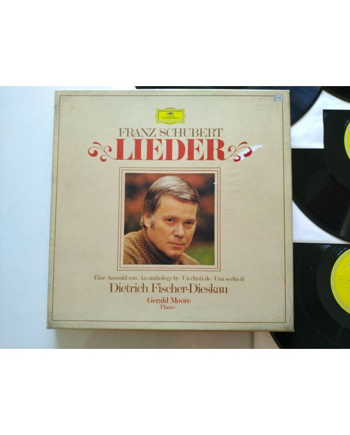 Franz Schubert Lieder Gerald Moore 1970 Box 6 x LP + Libreto 12" Vinilo VG/VG