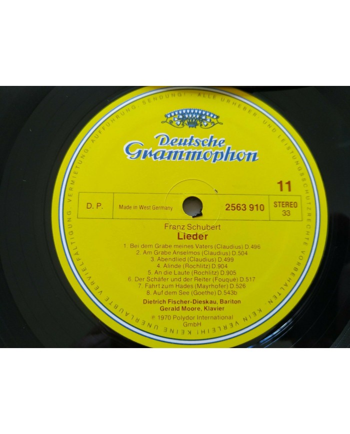 Franz Schubert Lieder Gerald Moore 1970 Box 6 x LP + Libreto 12" Vinilo VG/VG