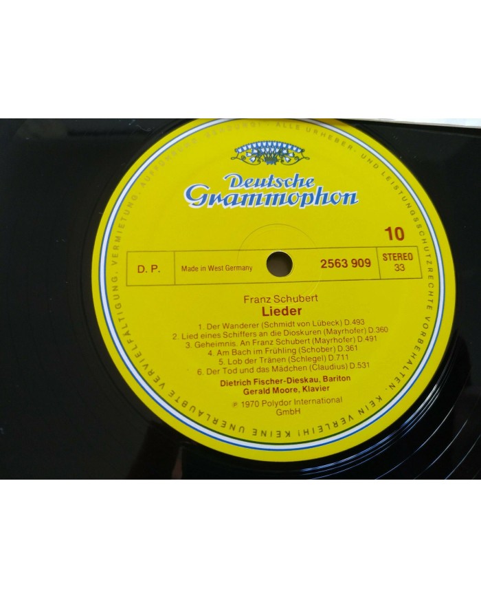 Franz Schubert Lieder Gerald Moore 1970 Box 6 x LP + Libreto 12" Vinilo VG/VG