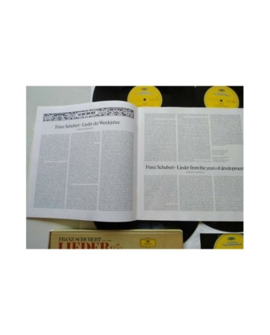 Franz Schubert Lieder Gerald Moore 1970 Box 6 x LP + Libreto 12" Vinilo VG/VG