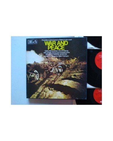 Prokofiev War And Peace Pashayev EMI 1961 Box 4 x LP + Libreto 12" Vinilo VG/VG