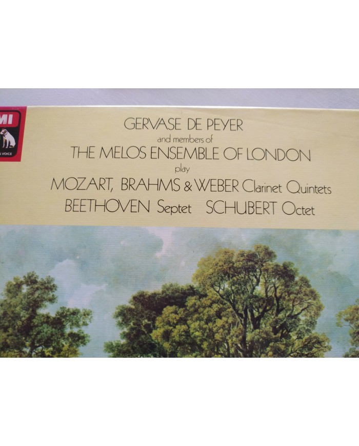 Gervase De Peyer Mozart Brahms Weber 1965 EMI Box 4 x LP 12" Vinilo VG/VG