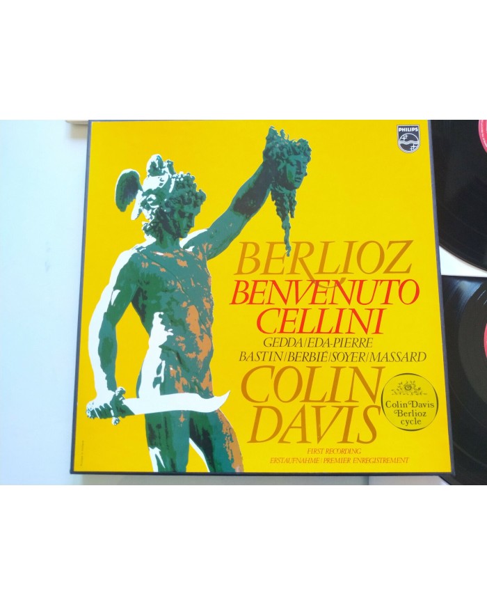Berlioz Cellini Colin Davis 1972 Philips Box 4 x LP + Libreto 12" Vinilo VG/VG