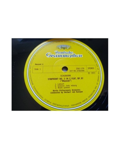 Schumann 4 Symphonies Karajan 1972 UK Edt Box 3 x LP + Libreto 12" Vinilo VG/VG