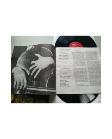 Beethoven Rostropovich Richter 1971 Box 2 x LP + Libreto 12" Vinilo VG/VG 3T