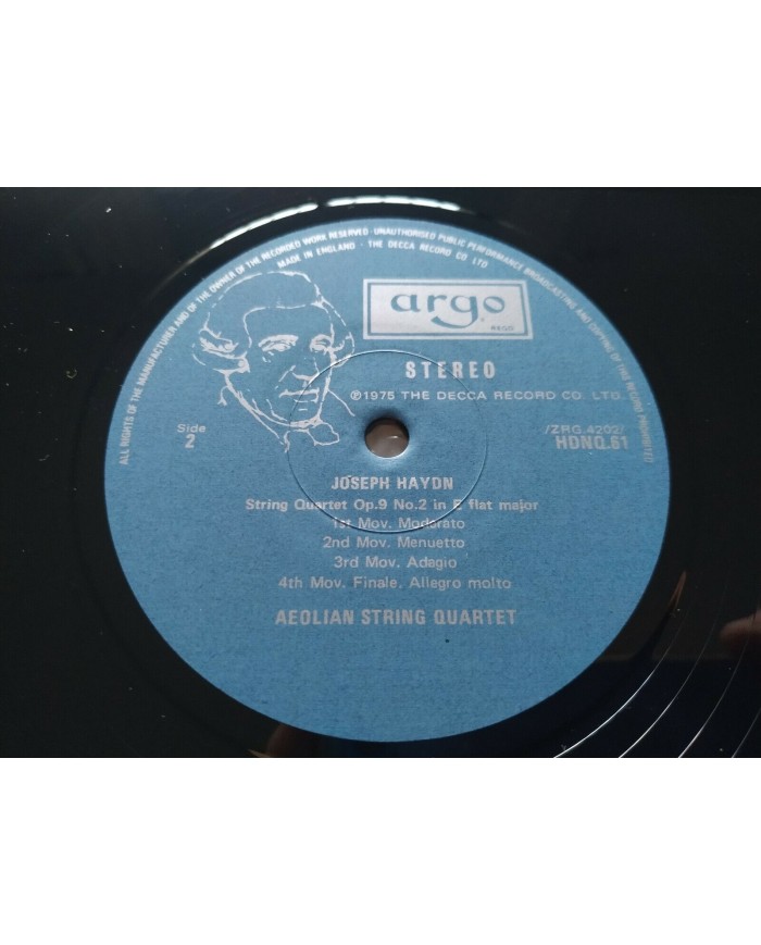Haydn String Quartets Aeolian 1975 Box 6 x LP + Libreto 12" Vinilo VG/VG 3T
