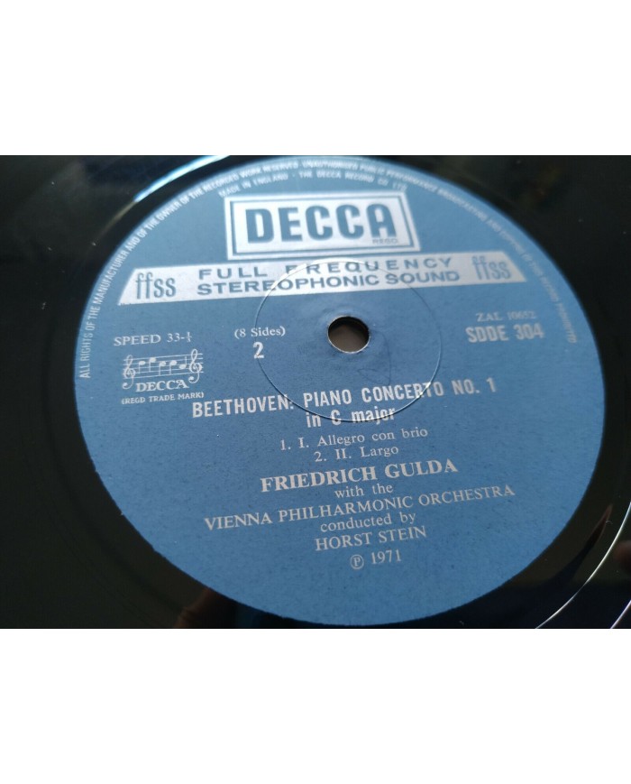 Beethoven The Five Piano Concerti Stein Box 4 x LP + Libreto 12" Vinilo VG/VG