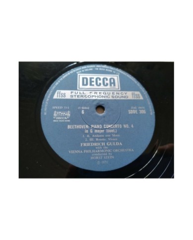 Beethoven The Five Piano Concerti Stein Box 4 x LP + Libreto 12" Vinilo VG/VG