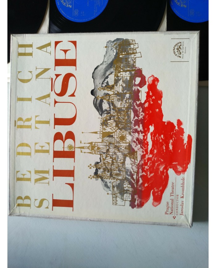 Bedrich Smetana Libuse Krombholc 1966 Box 4 x LP + Libreto 12" Vinilo VG/VG