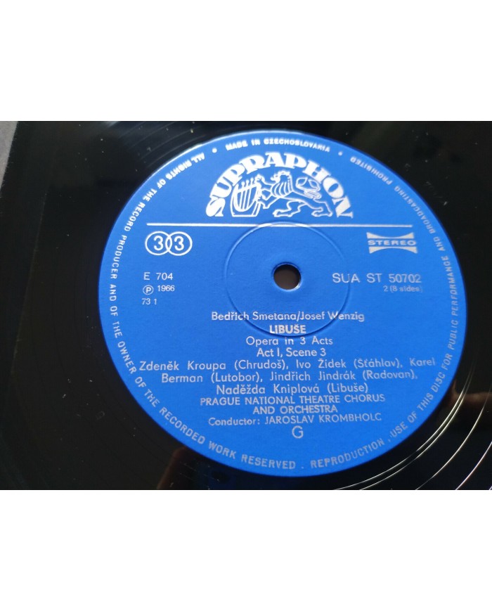 Bedrich Smetana Libuse Krombholc 1966 Box 4 x LP + Libreto 12" Vinilo VG/VG