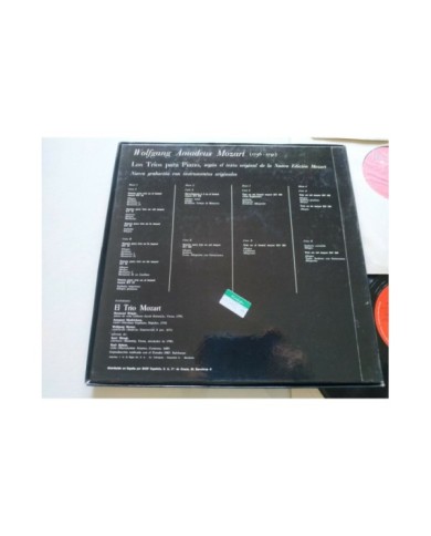 Mozart Samtliche Klaviertrios 1975 BASF Box 4 x LP + Libreto 12" Vinilo VG/VG
