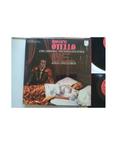 Rossini Otello Carreras Von Stade 1979 Box 3 x LP + Libreto 12" Vinilo VG/VG Am