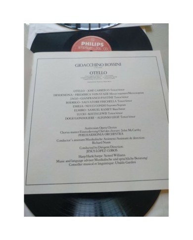 Rossini Otello Carreras Von Stade 1979 Box 3 x LP + Libreto 12" Vinilo VG/VG Am
