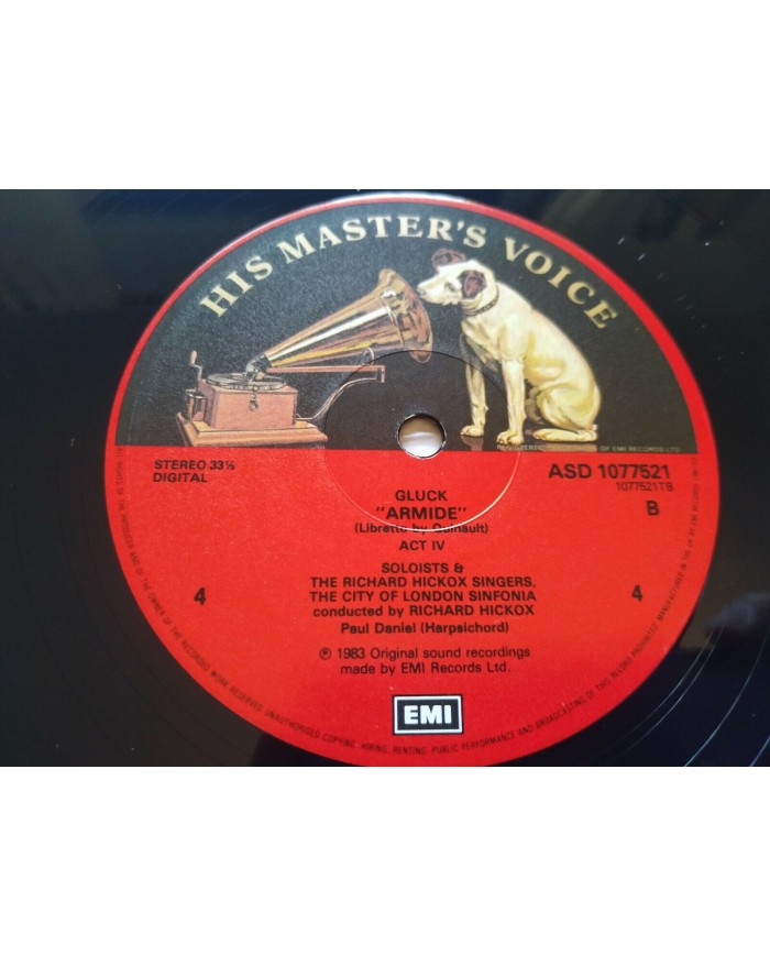 Gluck Armide Hickox Palmer EMI 1983 Box 3 x LP + Libreto 12" Vinilo VG/VG Am