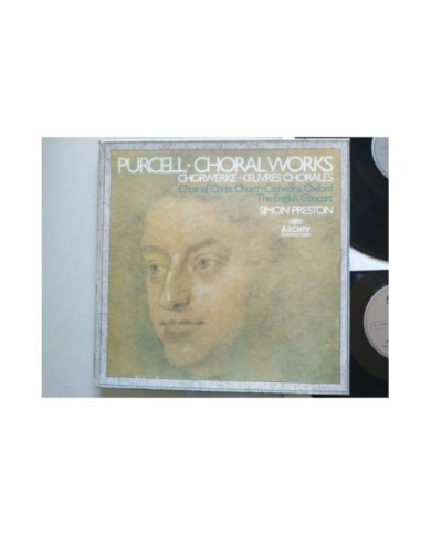 Purcell Choral Works Preston 1981 Box 3 x LP + Libreto 12" Vinilo VG/VG Am