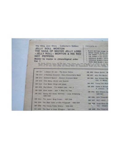 Jelly Roll Morton The Saga of Mister His Red Hot Peppers LP Vinilo 12" VG/VG Am