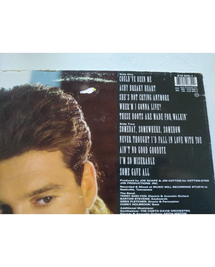Billy Ray Cyrus Some Gave All Spain First Press 1992 - LP Vinilo 12" G+/VG Am